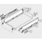 Preview: TANDEMBOX antaro Zarge N=68mm, NL=450mm, RAL 9006 weißaluminium, 378N4502SA