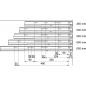 Mobile Preview: TANDEMBOX BLUMOTION Korpusschiene Vollauszug, 65 kg, NL= 650mm, li/re 576.6501B