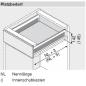 Preview: blum METABOX Stahlzarge K = 118 mm, Teilauszug, 25 kg, NL=450 mm, Schraubversion