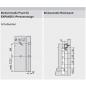 Preview: blum METABOX Stahlzarge H = 150mm, Teilauszug, 25 kg, NL=450 mm, Schraubversion