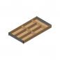 Preview: AMBIA-LINE Besteckeinsatz für LEGRABOX Schubkasten, Holzdesign, 7 Besteckfächer, NL=600 mm, Breite=300 mm