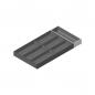 Preview: Besteckeinsatz für LEGRABOX Schubkasten, Kunststoff mit Softtouch Oberfläche, 7 Besteckfächer, NL=600 mm, Breite=300 mm