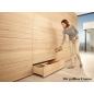 Preview: MOVENTO mit TIP-ON, Vollauszug für Holzschubkasten, 60 kg, NL= 580mm, mit Kupplungen