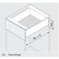 Preview: blum LEGRABOX pure Zarge K=128,3mm, NL=400 mm, terraschwarz matt