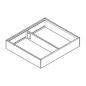 Mobile Preview: AMBIA-LINE Rahmen für LEGRABOX Schubkasten, Stahl, NL=270 mm, Breite=242 mm