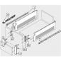 Preview: blum METABOX Stahlzarge H = 150mm, Teilauszug, 25 kg, NL=550 mm, Schraubversion