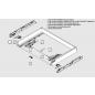 Preview: TANDEMBOX TIP-ON Blumotion Korpusschiene Vollauszug, 65 kg, NL= 650mm, li/re