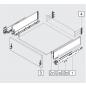 Preview: blum LEGRABOX pure Zarge K=128,3mm, NL=300 mm, terraschwarz matt