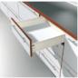 Preview: blum METABOX Stahlzarge K = 118 mm, Teilauszug, 25 kg, NL=400 mm, Schraubversion