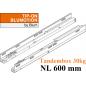 Preview: TANDEMBOX TIP-ON Blumotion Korpusschiene Vollauszug, 30 kg, NL= 600mm, li/re