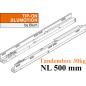 Preview: TANDEMBOX TIP-ON Blumotion Korpusschiene Vollauszug, 30 kg, NL= 500mm, li/re