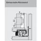 Preview: LEGRABOX Holzrückwandhalter, Höhe M=102 mm, oriongrau