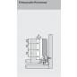 Preview: TANDEMBOX Holzrückwandhalter, Höhe K=128,5 mm, seidenweiß Z30K000S