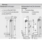 Preview: blum METABOX Stahlzarge H = 150mm, Teilauszug, 25 kg, NL=550 mm, Schraubversion
