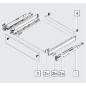 Preview: blum LEGRABOX pure  Zarge N=66,3mm,  NL=500 mm, terraschwarz matt