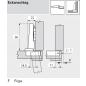 Preview: CLIP top BLUMOTION Profiltürscharnier 95°, Eckanschlag, Topf: INSERTA, Onyxschwarz