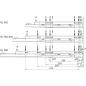 Mobile Preview: LEGRABOX Korpusschiene mit BLUMOTION S, Vollauszug, 70 kg, NL=500 mm li/re