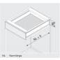 Preview: Kopie von blum LEGRABOX pure  Zarge N=66,3mm,  NL=400-550 mm, oriongrau matt
