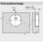 Preview: CLIP top BLUMOTION Stollenscharnier 83°, 3 mm gekröpft, Topf: Schrauben