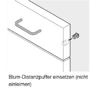 Blum Distanzpuffer, Bohrdurchmesser 8mm, 993.0830.01