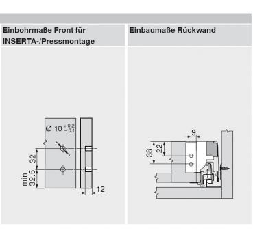 TANDEMBOX antaro Zarge N=68mm, NL=450mm, RAL 9006 weißaluminium, 378N4502SA