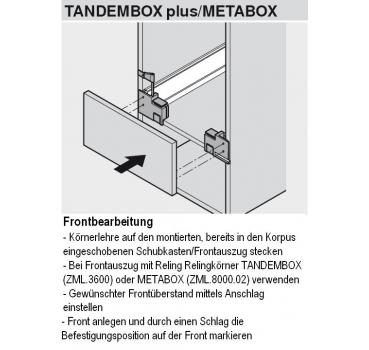 Körnerlehre für TANDEMBOX, METABOX