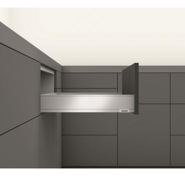 blum LEGRABOX pure Zarge M=90,3mm, NL=550 mm, oriongrau matt