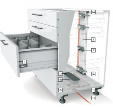 SERVO-DRIVE Netzgeräthalterung, Bodenmontage, Z10NG000