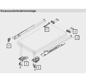 TANDEM/MOVENTO Aufsteckhalter, symmetrisch