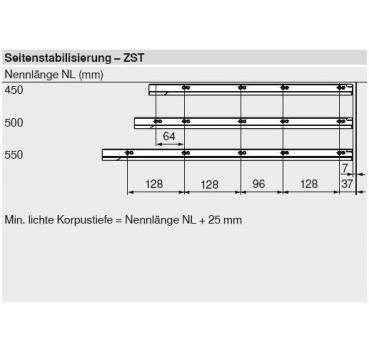 Seitenstabilisierung METABOX plus 500 mm