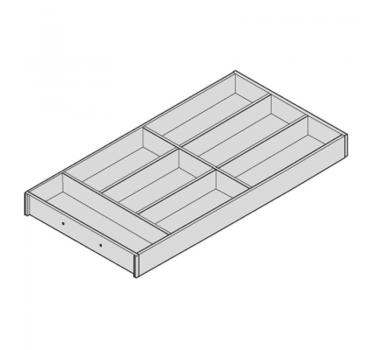AMBIA-LINE Besteckeinsatz für LEGRABOX Schubkasten, Holzdesign, 7 Besteckfächer, NL=600 mm, Breite=300 mm