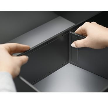 AMBIA-LINE Querteiler für LEGRABOX Schubkasten, Kunststoff, Rahmenbreite 242 mm