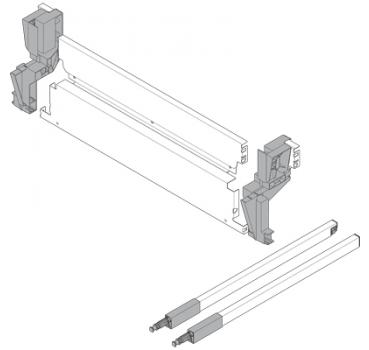 SERVO-DRIVE uno  Spezial-Rückwand-Set hängende Mülllösung, für Seitenwandstärke 15/16mm