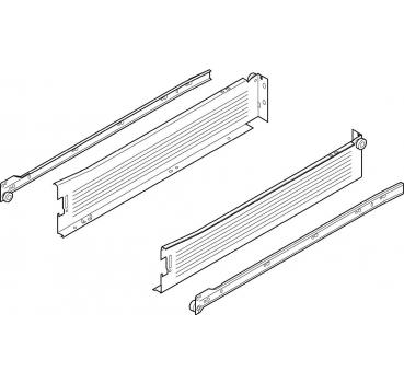 blum METABOX Stahlzarge M = 86 mm, Teilauszug, 25 kg, NL=270 mm, Schraubversion