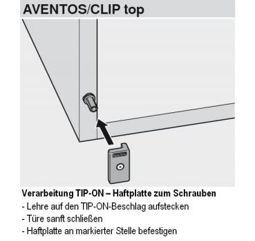 Haftplatten-Positionierungslehre für TIP-ON-Haftplatten