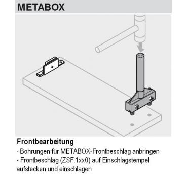 Einschlagstempel, Frontbefestigung TANDEMBOX intivo, TANDEMBOX plus, METABOX