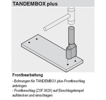 Einschlagstempel, Frontbefestigung TANDEMBOX intivo, TANDEMBOX plus, METABOX