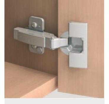 CLIP top Standardscharnier 107°, hochgekröpft, ohne Feder, Topf: INSERTA