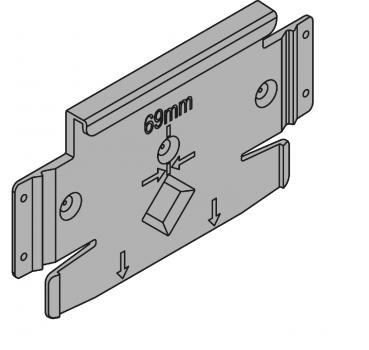 SERVO-DRIVE flex Montageplatte für Kühl-, Gefrier- und Geschirrspülgeräte