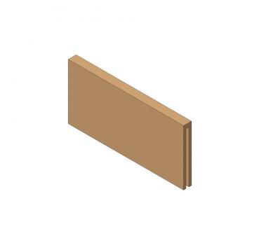 AMBIA-LINE Querteiler für LEGRABOX Schubkasten, Holzdesign, Rahmenbreite 100 mm