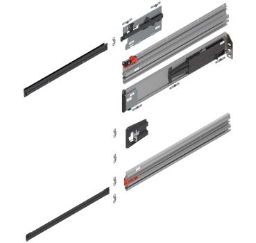 REVEGO uno, Pocketschiene (Set), NL=450 mm, rechts