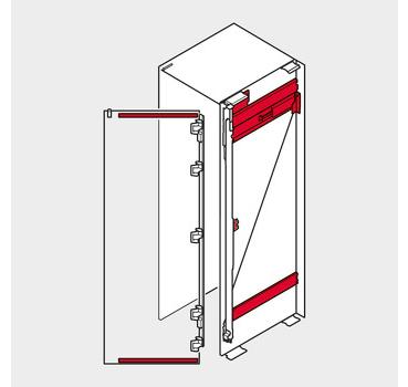 REVEGO uno, Pocketschiene (Set), NL=700 mm, rechts