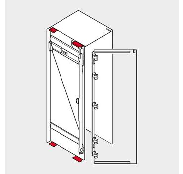 REVEGO uno, Pocketverbinder (Set), für Anwendung ohne Sockel, für Pocketseitendicke 15 bis 19 mm, links