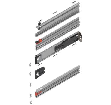 REVEGO duo, Pocketschiene Set, NL=600 mm, rechts