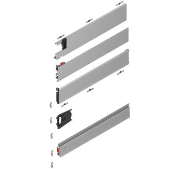 REVEGO duo, Pocketschiene Set, NL=675 mm, links