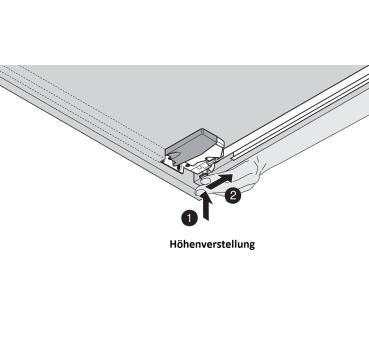 TANDEM plus TIP-ON Vollauszug, Führung, 30 kg, NL=250 mm, ohne Kupplung, links/rechts