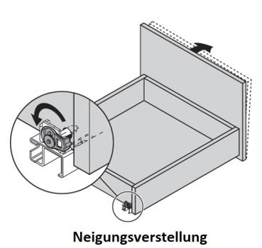 TANDEM plus TIP-ON Vollauszug, Führung, 30 kg, NL=250 mm, ohne Kupplung, links/rechts