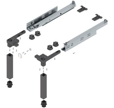 SPACE STEP Set, Kunststoff / Stahl, NL=410 mm