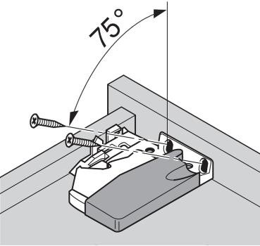 TANDEM plus TIP-ON Vollauszug, Führung, 30 kg, NL=250 mm, ohne Kupplung, links/rechts