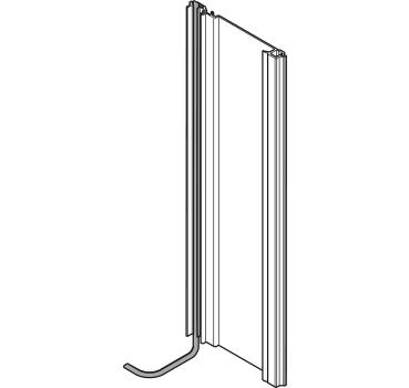 SERVO-DRIVE Trägerprofil vertikal, Länge=700 mm, LKH=710-719 mm, mit Kabel, Aluminium, zum Ablängen, Z10T700AA